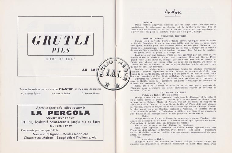 Les programmes de Théatre de l\
